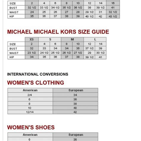 michael kors shoe size chart uk|michael kors shoe size review.